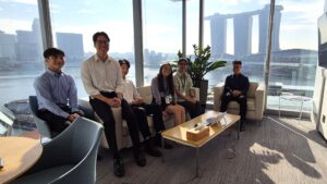student interns at Schroders (SDR.L) office in singapore